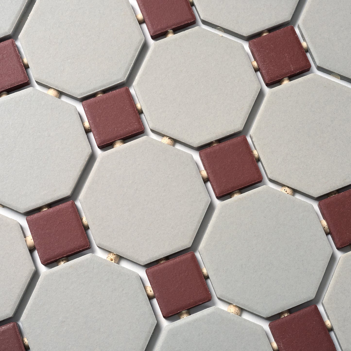 1990s Daltile Rust/ Gray Mosaic Floor Tile, 44 Sq Ft Available - 22 Sq Ft Per Box