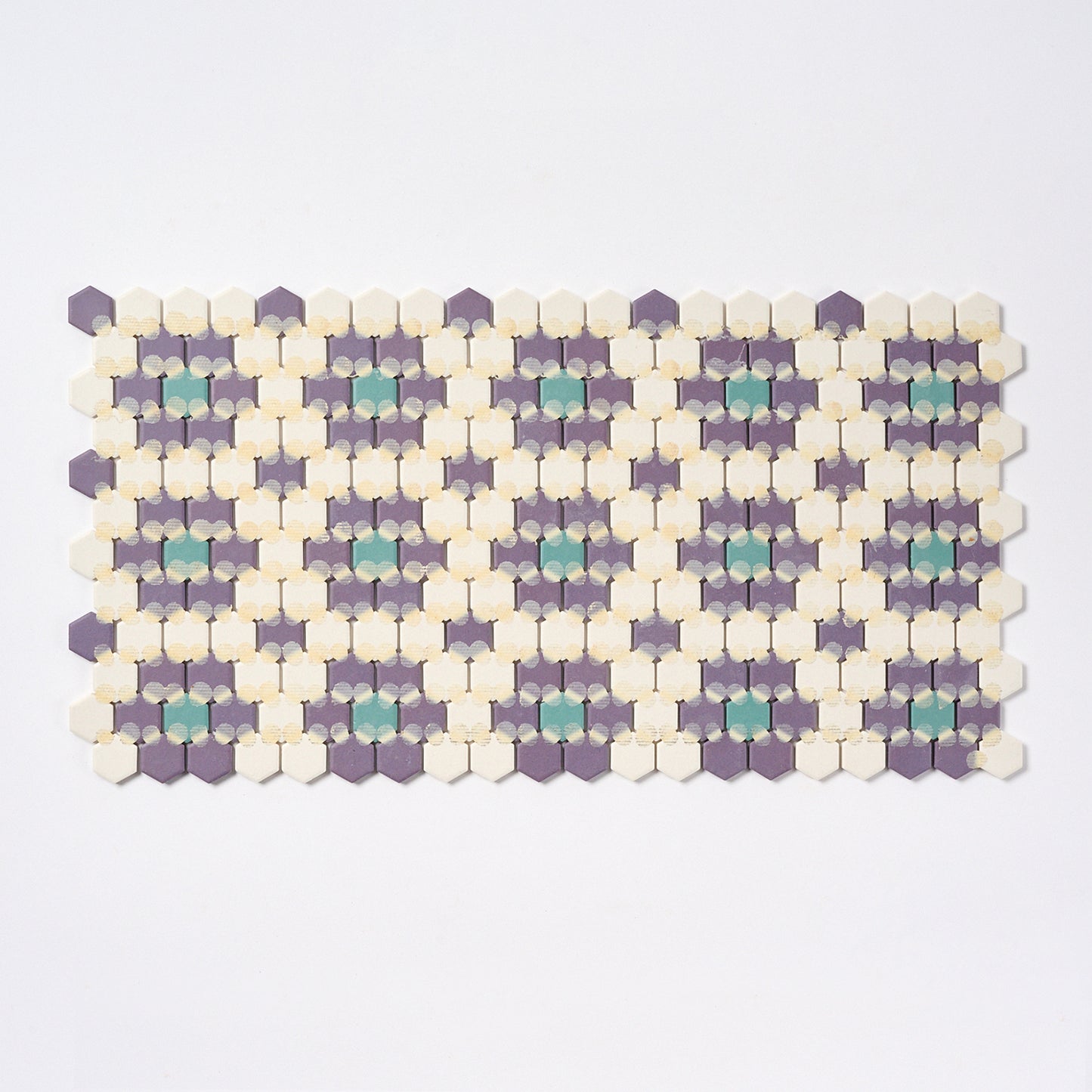 1990s Daltile Floral Mosaic Floor Tile, 273 Sq Ft Available - 21 Sq Ft Per Box