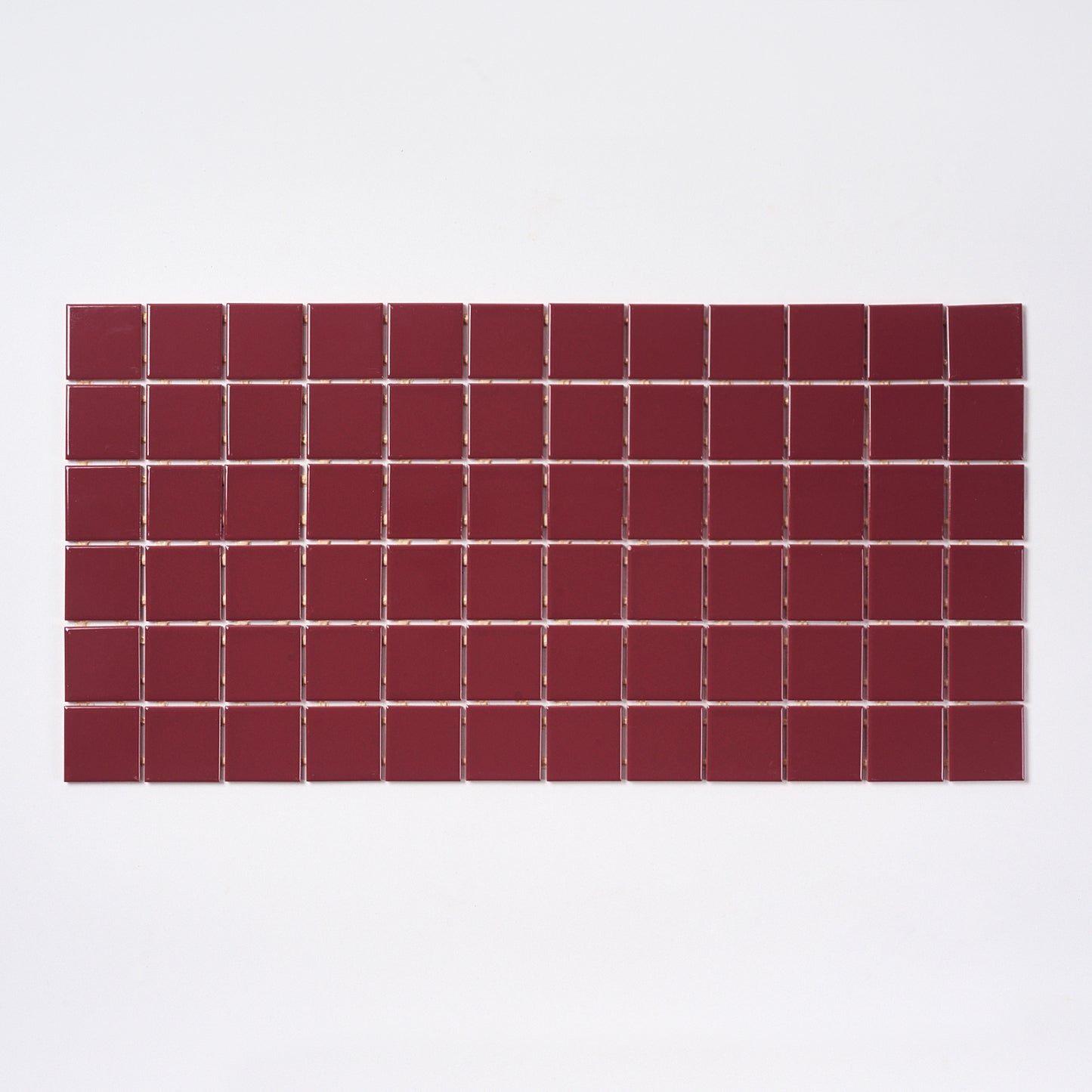 1990s Daltile Burgundy Floor Tile, 24 Sq Ft Available