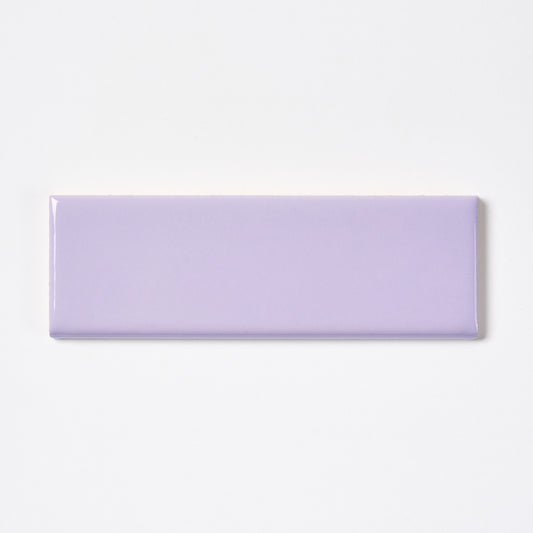 1960s Vintage ROMANY Misty Lilac Bullnose Tile, 30 Pc Set - 15 Linear Ft Per Box