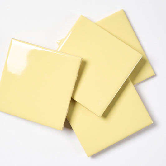 1960s Romany Citrus Yellow Wall Tile, 10.5 Sq Ft Available