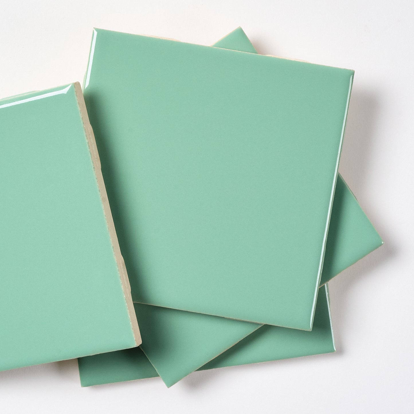 1960s National Lifetime Tile Aqua Green Wall Tile, 5.5 Sq Ft Available