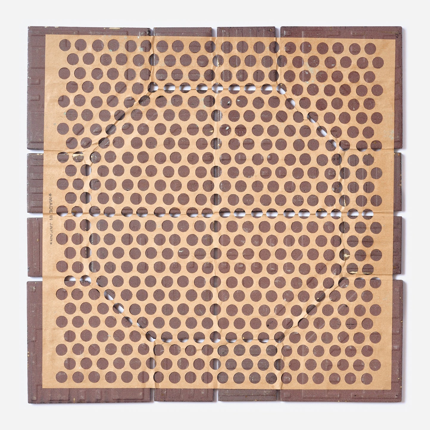 Vintage 1970s Japanese Black & Gold Splatter Floor/ Wall Tile