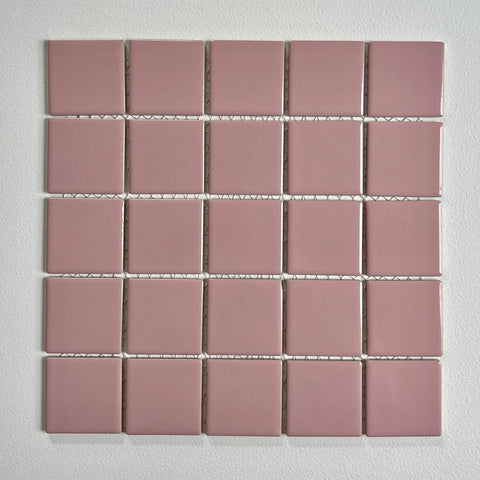 Pink Vintage Color Tile 1980s Wall Tile, 12 Sq Ft Lot - 12 Piece Set