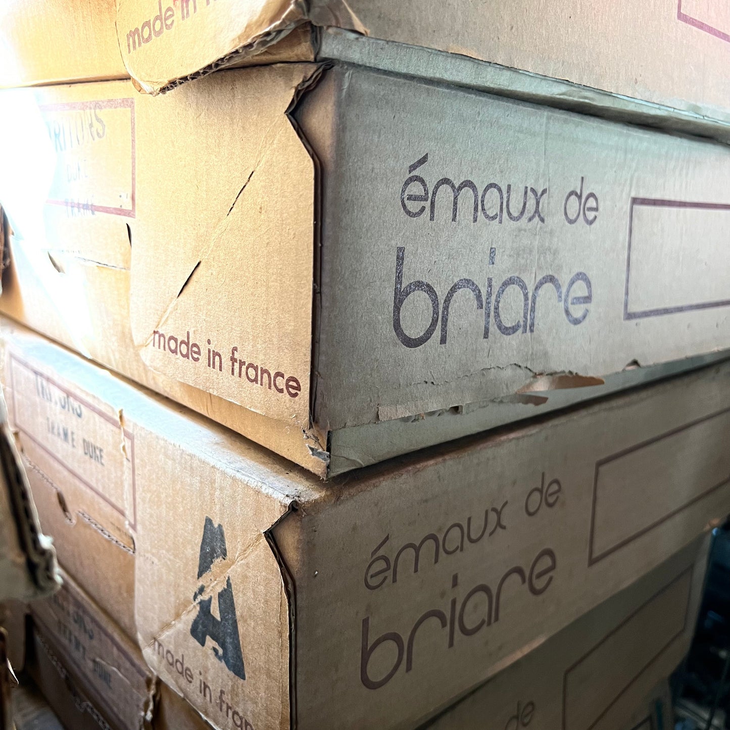 Vintage French Emaux de Briare 1970s Floor/ Wall Penny Tile, 860 Sq Ft Available - 21.5 Sq Ft Per Box