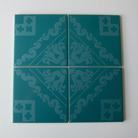 Vintage 1960s Mid-Century Modern Floor Tile, 10 Sq Ft Lot - 40 Piece Set, 54 Sq Ft Available