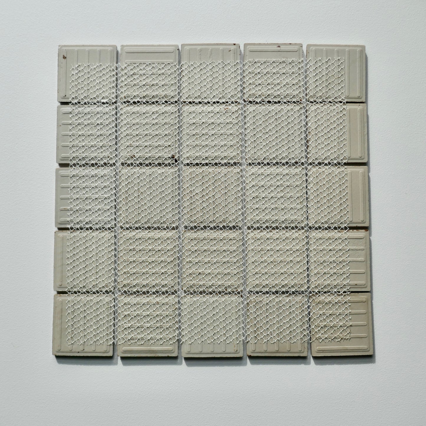 Vintage Japanese 1970s Brown Wall Tile, 10 Sq Ft Lot - 10 Piece Set, 50 Sq Ft Available