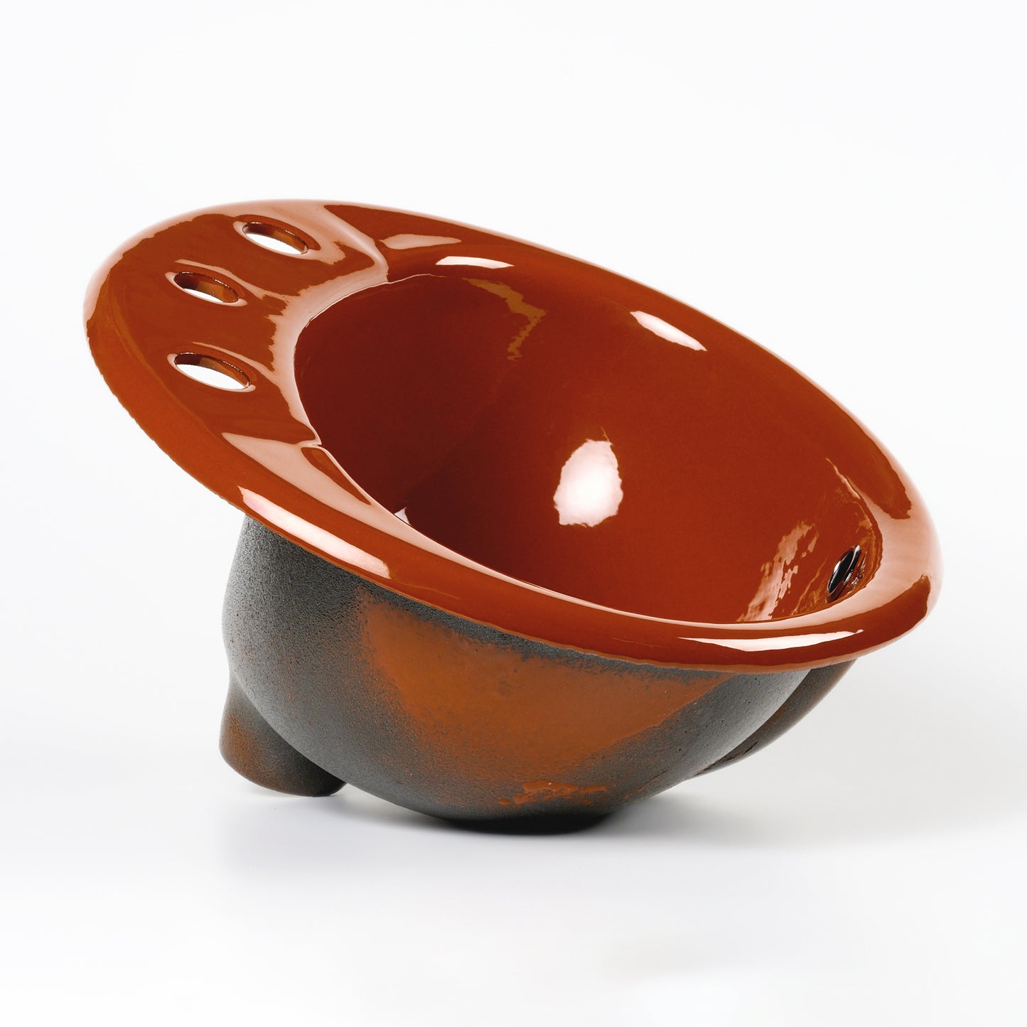 1970s Vintage Kohler Enameled Cast Iron Sequoia 8" Centers Farmington Sink