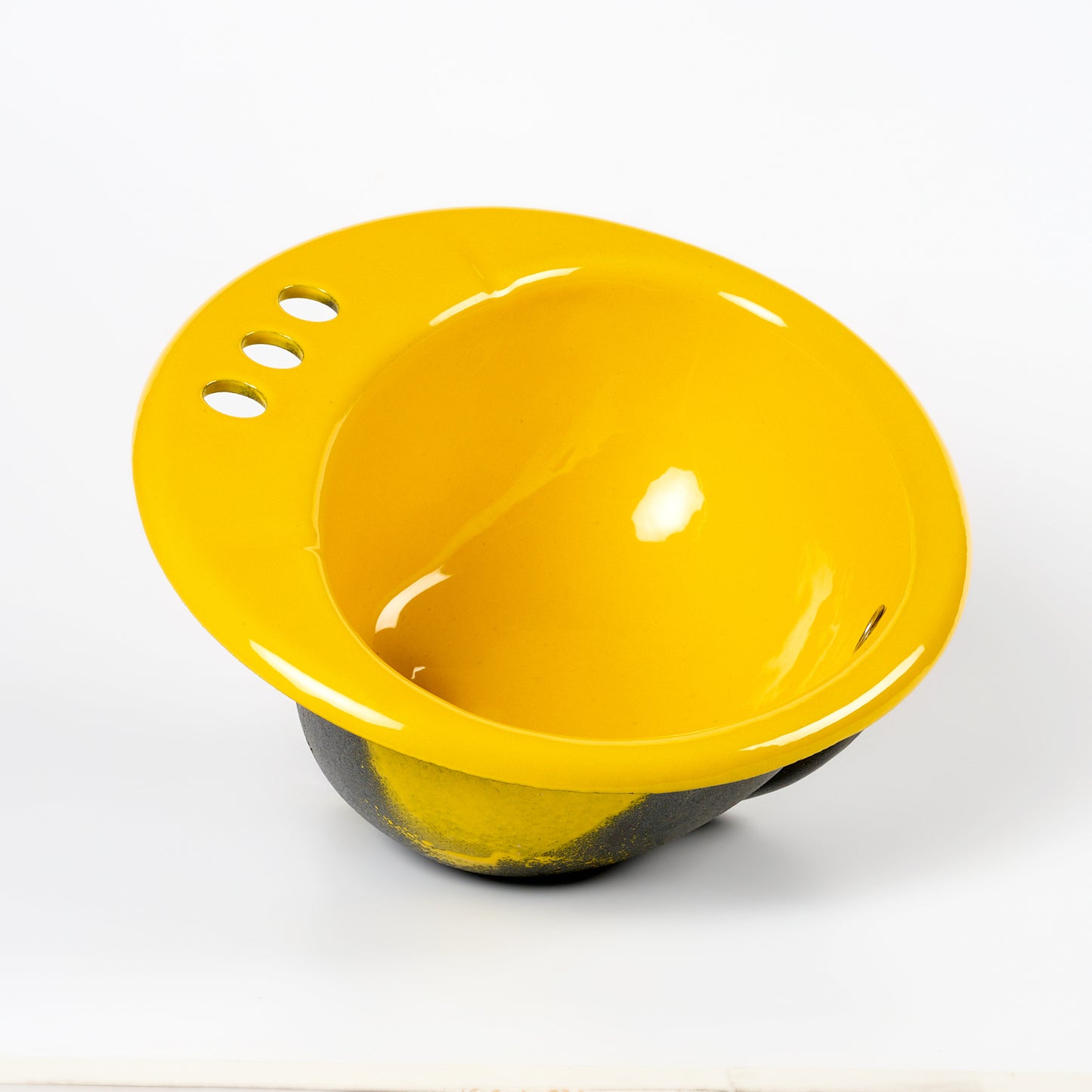 1970s Vintage Kohler Enameled Cast Iron Sunflower 4" Centers Farmington Sink