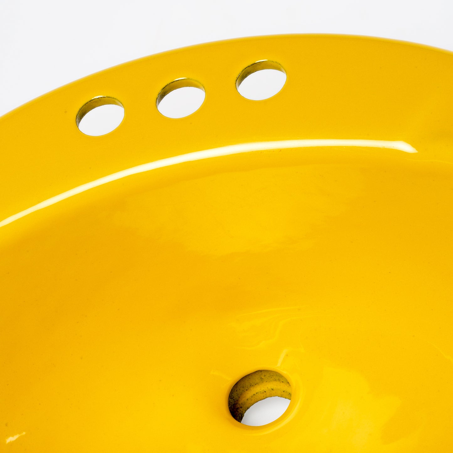 1970s Vintage Kohler Enameled Cast Iron Sunflower 4" Centers Farmington Sink