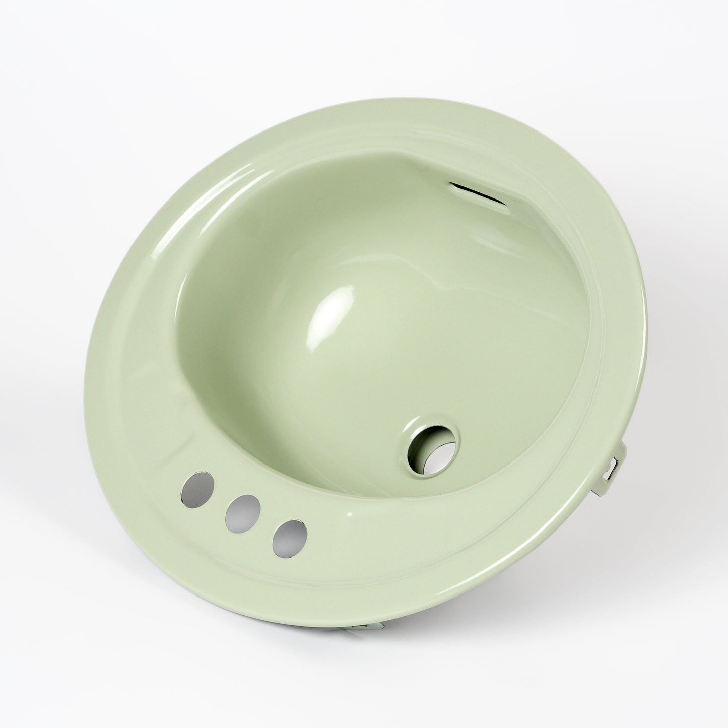 1970s Vintage Metal Bayberry 4" Centers Sink