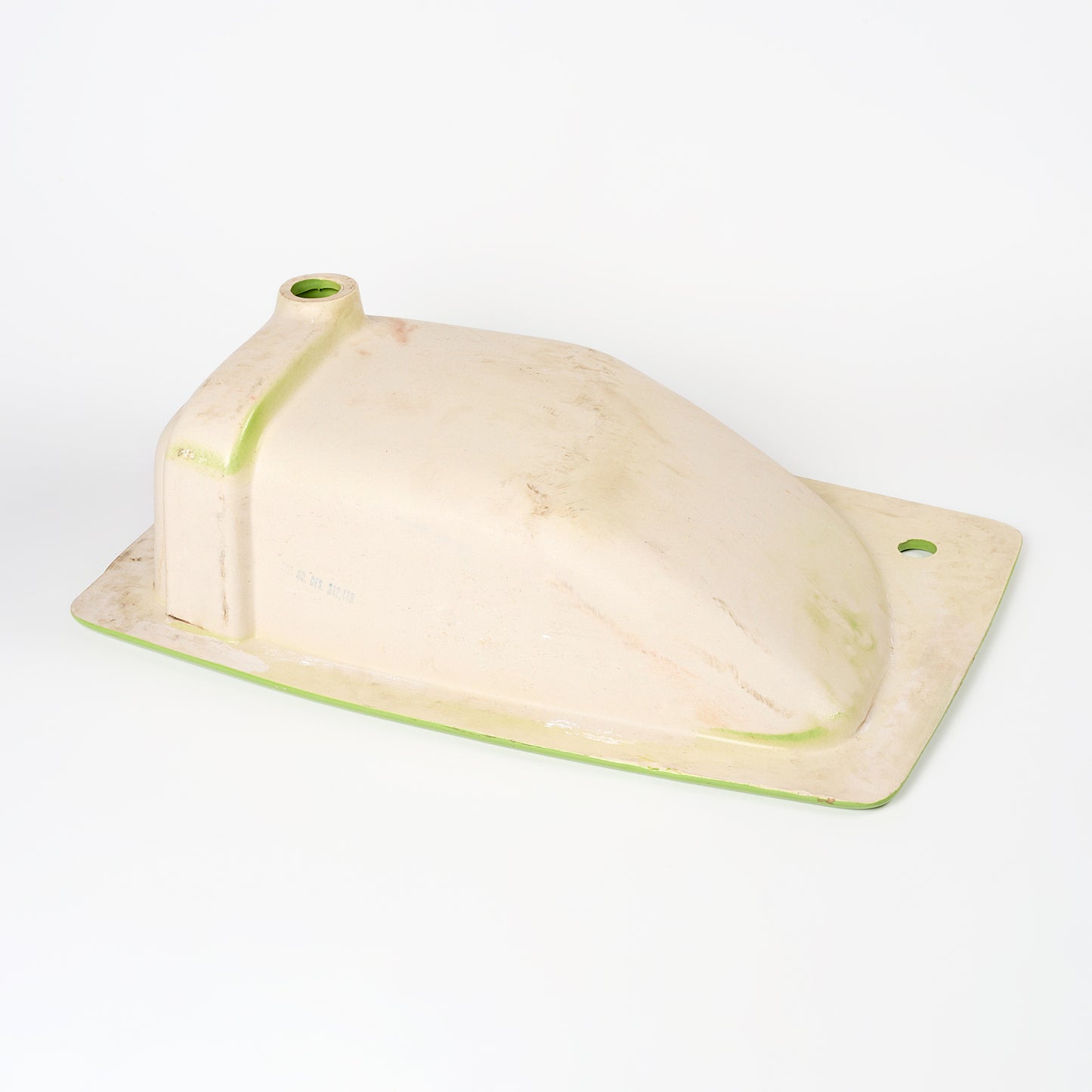 1970s Vintage Kohler Vitreous China Fresh Green 8" Centers Lady Vanity Sink