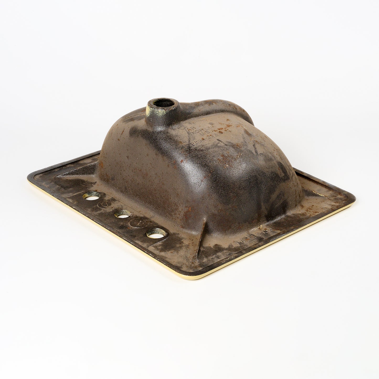 1970s Vintage Kohler Enameled Cast Iron Chamois 8" Centers Tahoe Sink