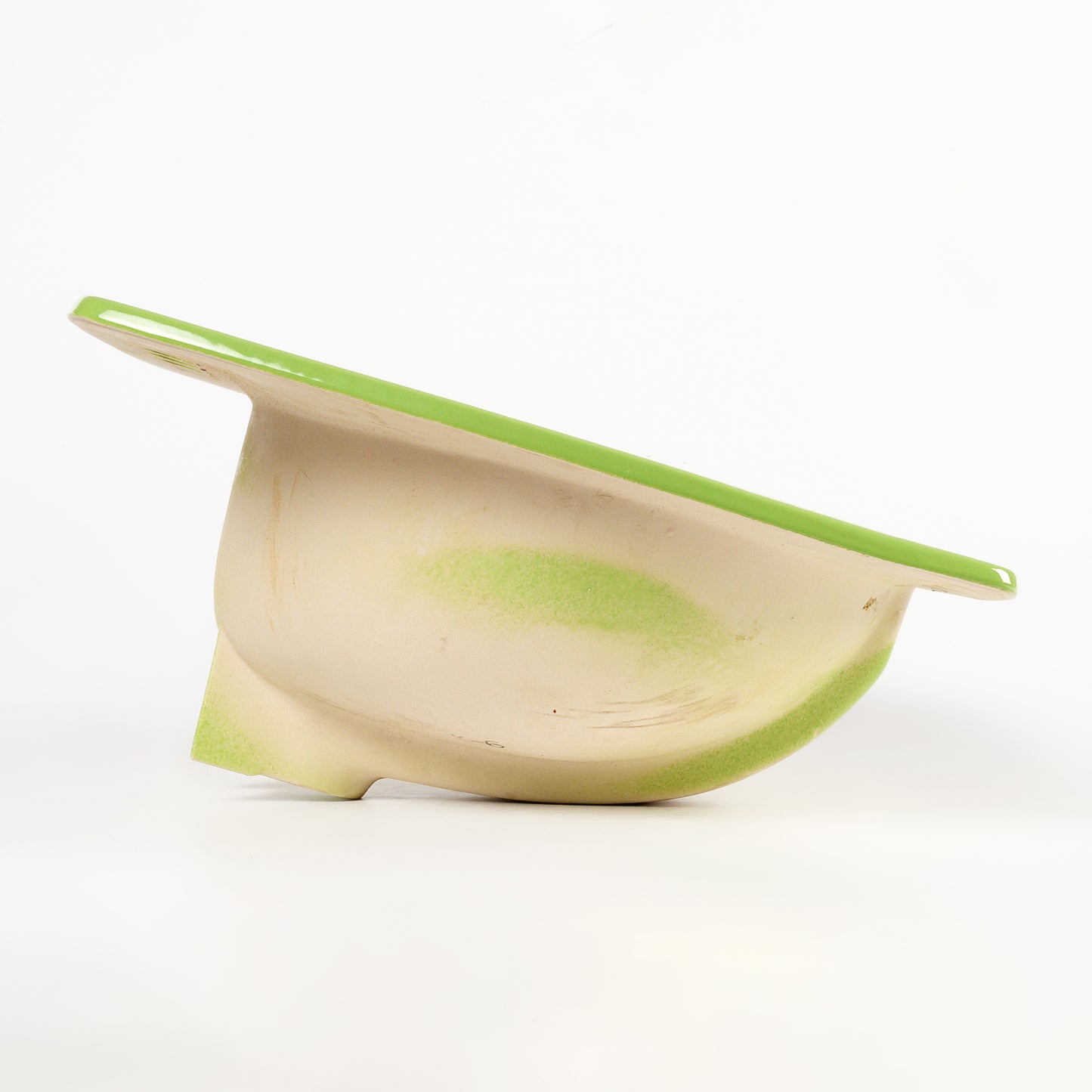 1970s Vintage Kohler Vitreous China Fresh Green 4" Centers Rondelle Sink