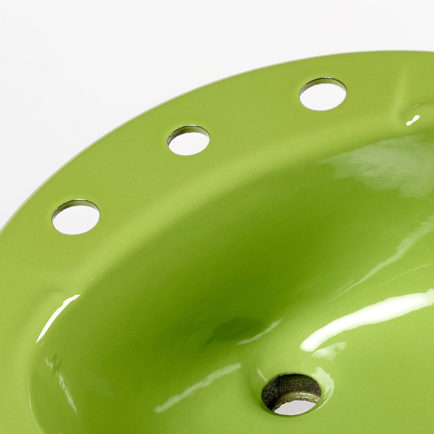 1970s Vintage Kohler Enameled Cast Iron Fresh Green 8" Centers Farmington Sink