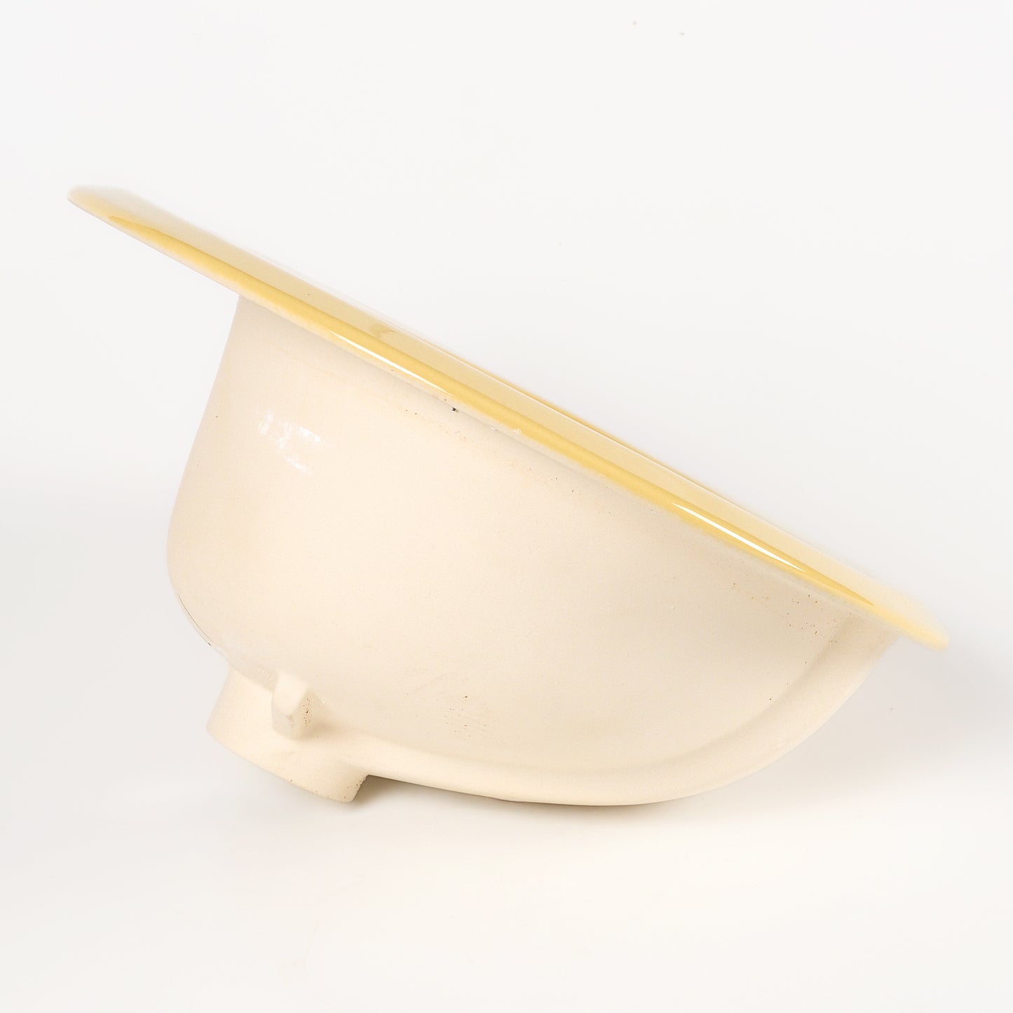 1970s Vintage U/R Vitreous China Gold 4" Centers Sink