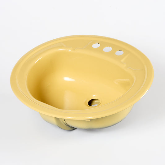 1970s Vintage Metal American Standard Gold 4" Centers Sink