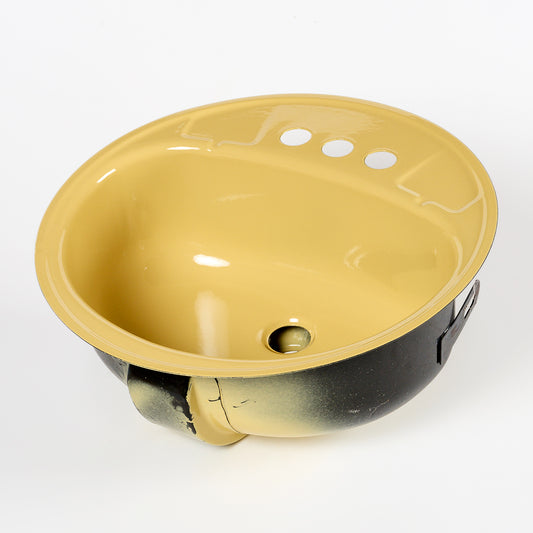 1970s Vintage Metal Peerless Gold 4" Centers Sink