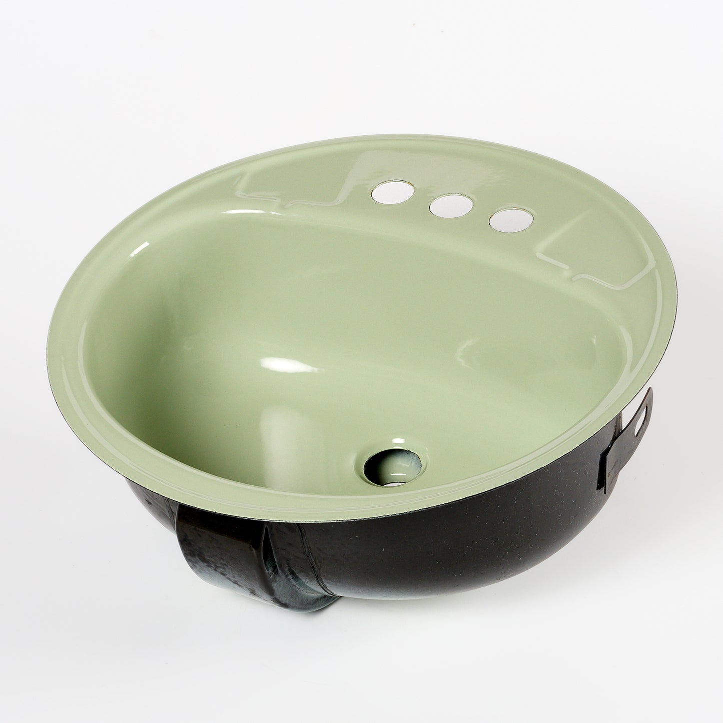 1970s Vintage Metal Peerless Bayberry 4" Centers Sink