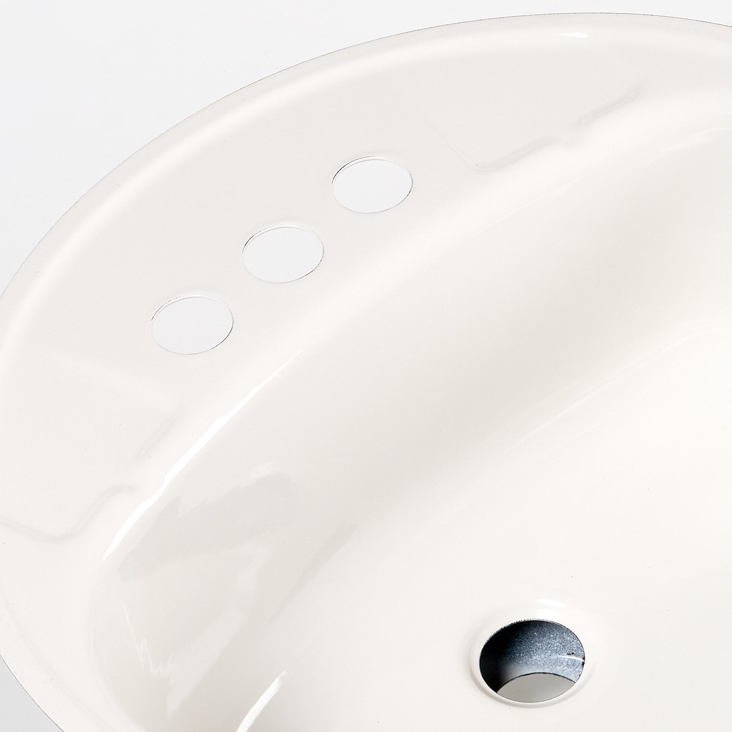 1970s Vintage Metal Peerless White 4" Centers Sink