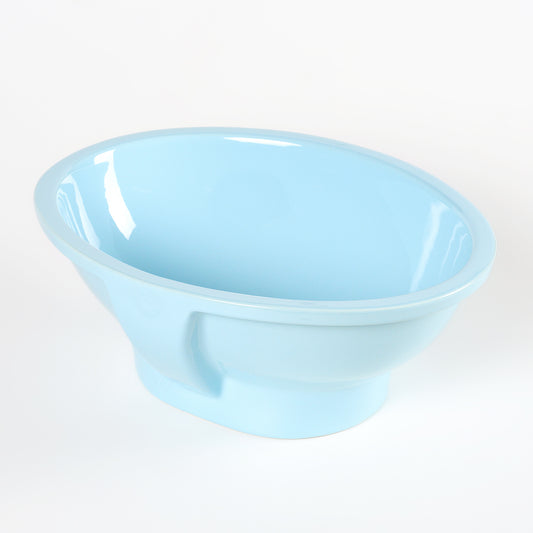 1960s Vintage Crane Vitreous China Powder Blue Vessel Sink