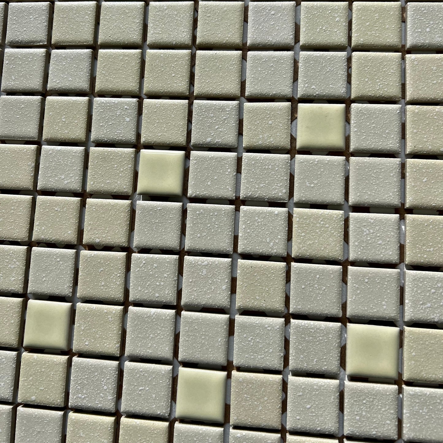 Vintage Yellow Korean 1970s Mosaic Floor Tile, 26 Sq Ft Lot - 23 Piece Set