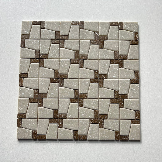 Vintage Japanese 1960s Floor/ Wall Tile, 20 Sq Ft Lot - 21 Piece Set, 40 Sq Ft Available