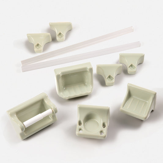 Classic 1950s 358 Bayberry Bathroom Accessories Full Set