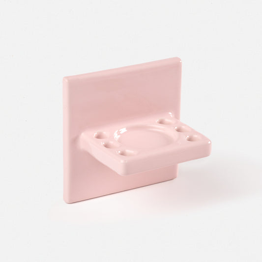 Vintage Light Pink Toothbrush Holder