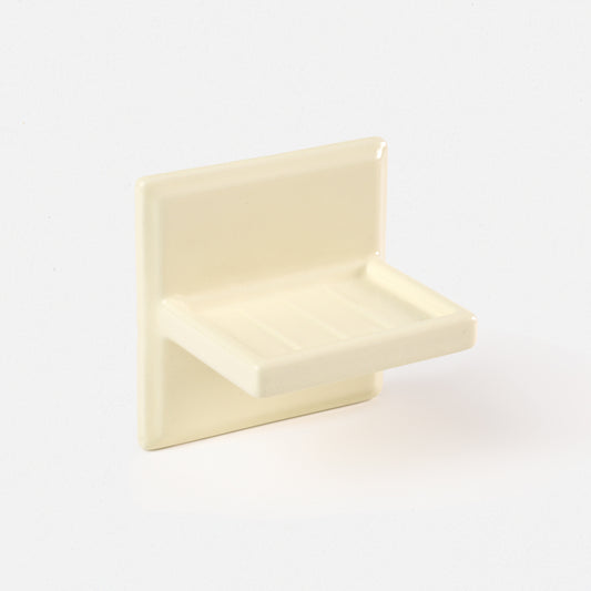Vintage Pale Yellow Soap Dish