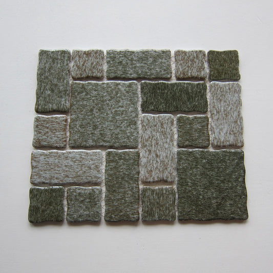 Vintage Japanese 1970s Floor/ Wall Tile, 16 Sq Ft Lot - 16 Piece Set