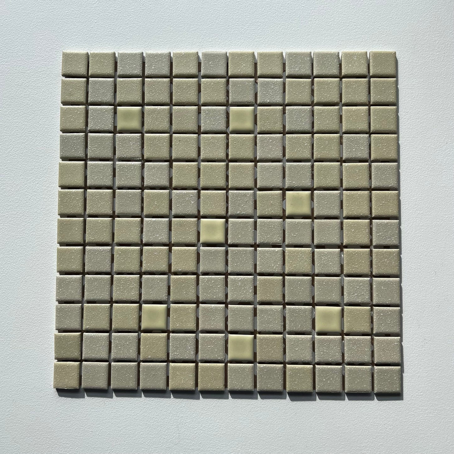 Vintage Yellow Korean 1970s Mosaic Floor Tile, 26 Sq Ft Lot - 23 Piece Set