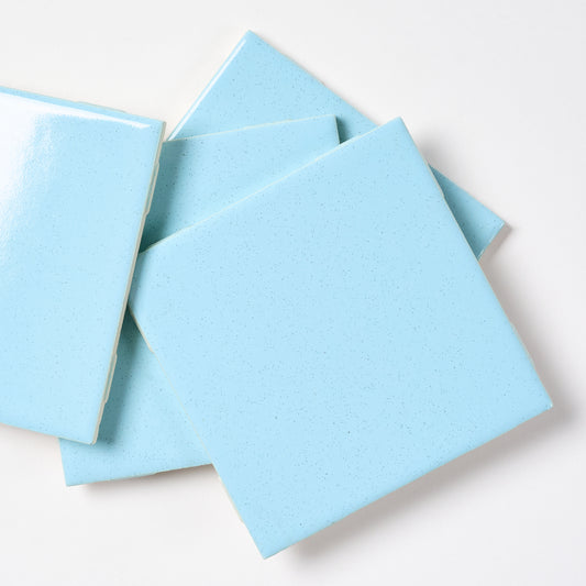 1960s Doric Tile Blue Spice Wall Tile