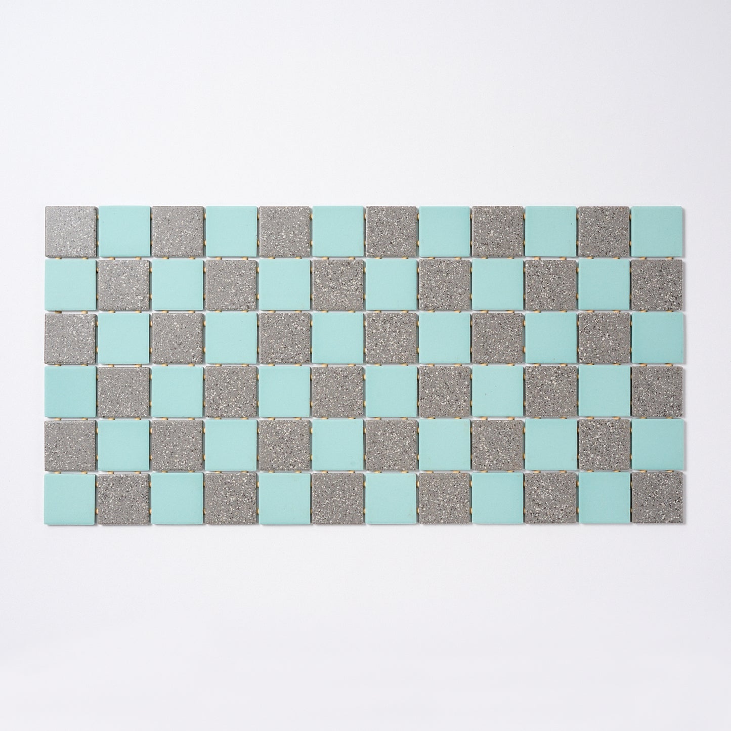 1990s Daltile Turquoise & Grey Floor Tile, 16 Sq Ft Available