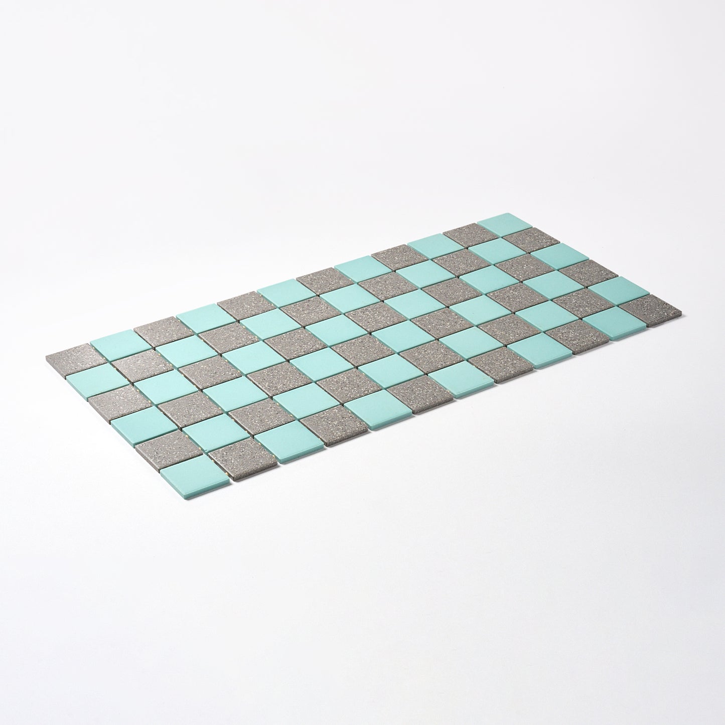 1990s Daltile Turquoise & Grey Floor Tile, 16 Sq Ft Available