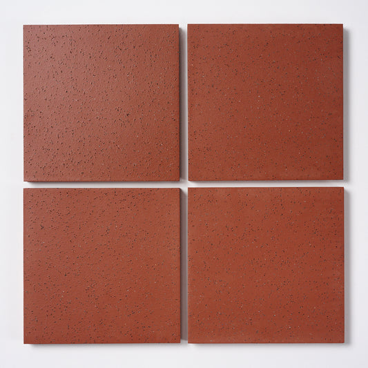 1980s American Olean Canyon Red Quarry Floor Tile