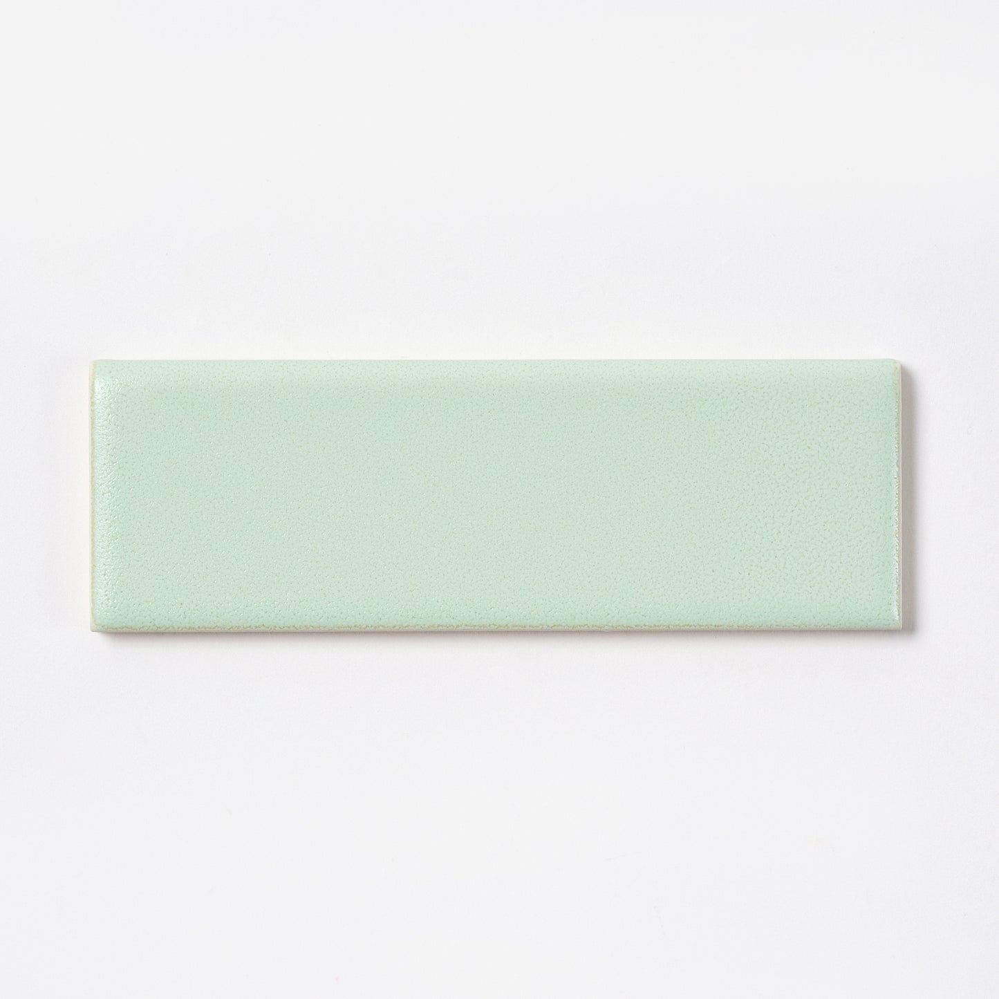 1950s Vintage ROMANY Ice Green Bullnose Tile, 225 Linear Ft Available - 25 Linear Ft Per Box