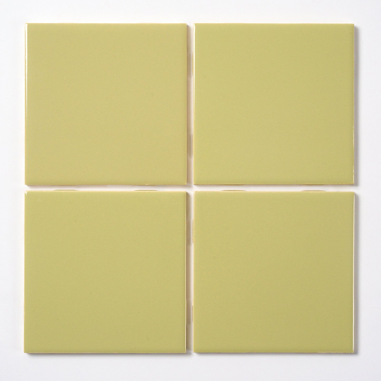 1970s English H. & R. Johnson LTD Bitter Green Wall Tile, 10 Sq Ft Lot - 80 Piece Set, 90 Sq Ft Available