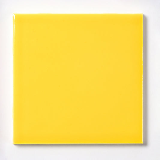 1990s American Olean Canary Yellow Wall Tile, 12.5 Sq Ft Lot - 100 Piece Set, 64 Sq Ft Available