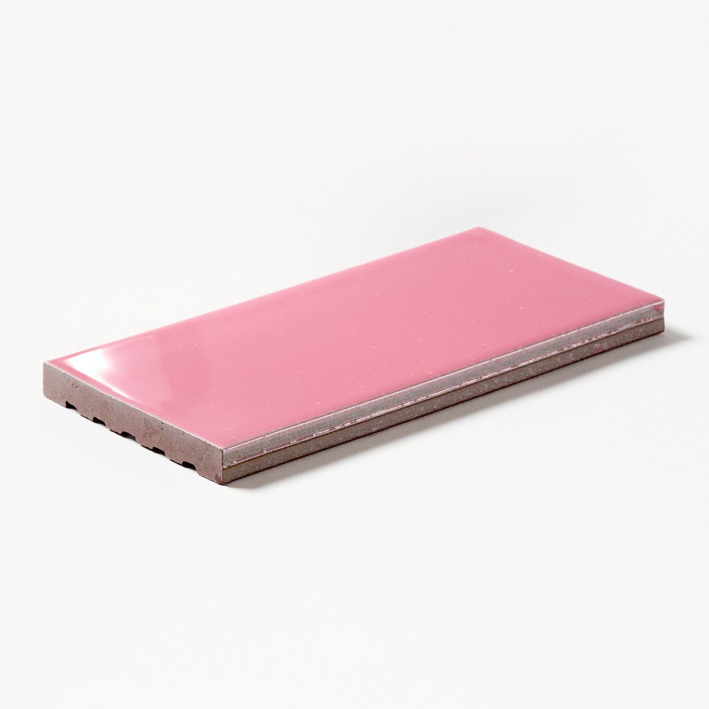 1960s Bubblegum Pink Philadelphia Subway High Gloss Wall Brick Tile, 26 Sq Ft Available - 13 Sq Ft Per Box
