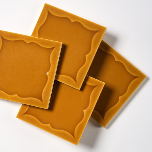 French Desvres 1970s Caramel Wall Tile