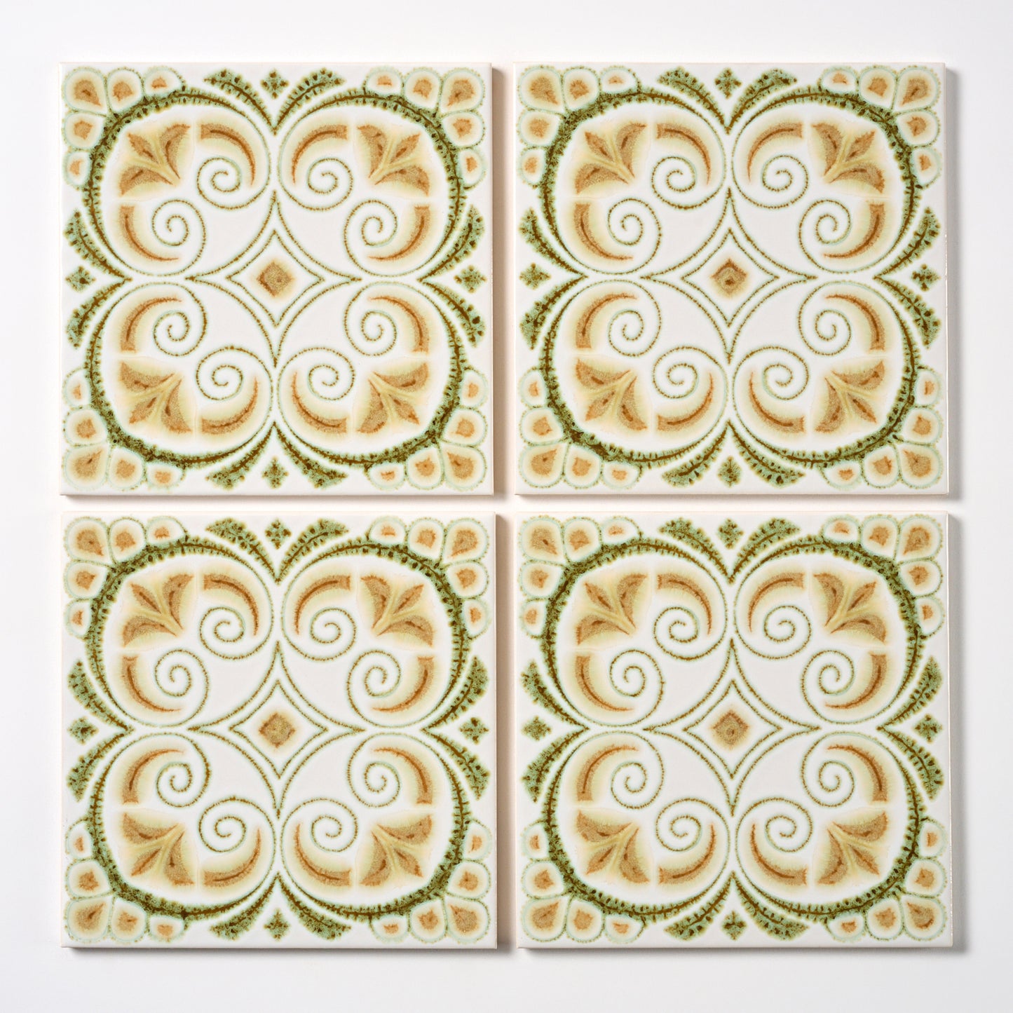 Vintage Laufen 1970s Golden Green Wall Tile, 55 Sq Ft Available - 27.5 Sq Ft Per Box