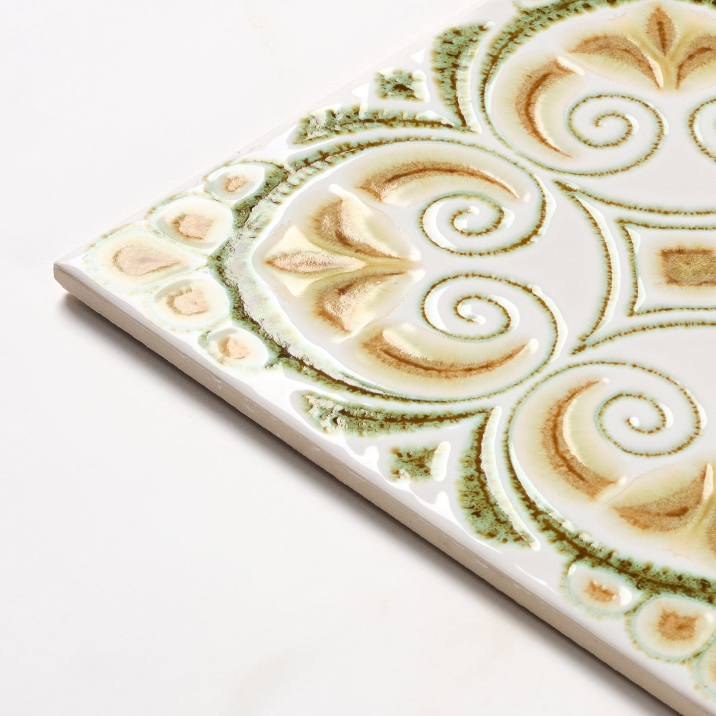 Vintage Laufen 1970s Golden Green Wall Tile, 55 Sq Ft Available - 27.5 Sq Ft Per Box