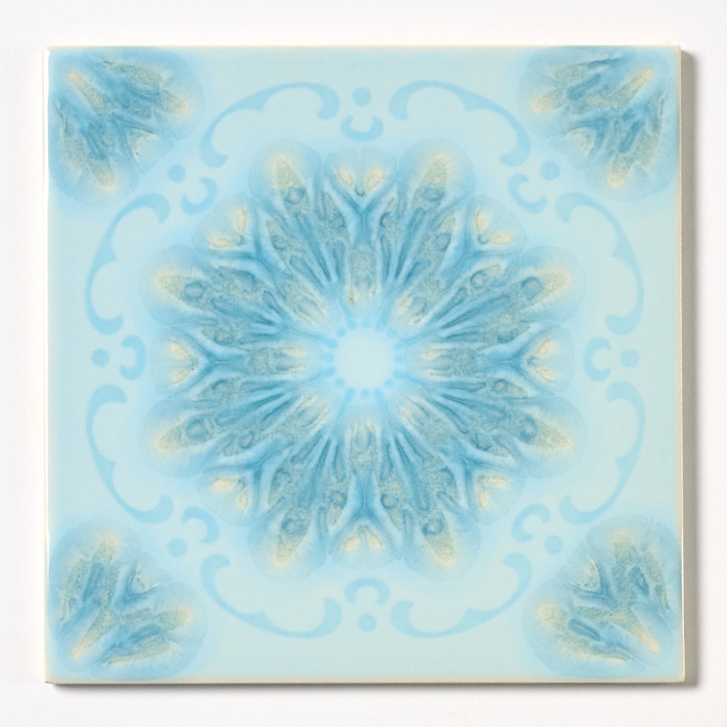 Rare Vintage Villeroy & Boch 1970s Blue Wall Tile, 13 Sq Ft Available