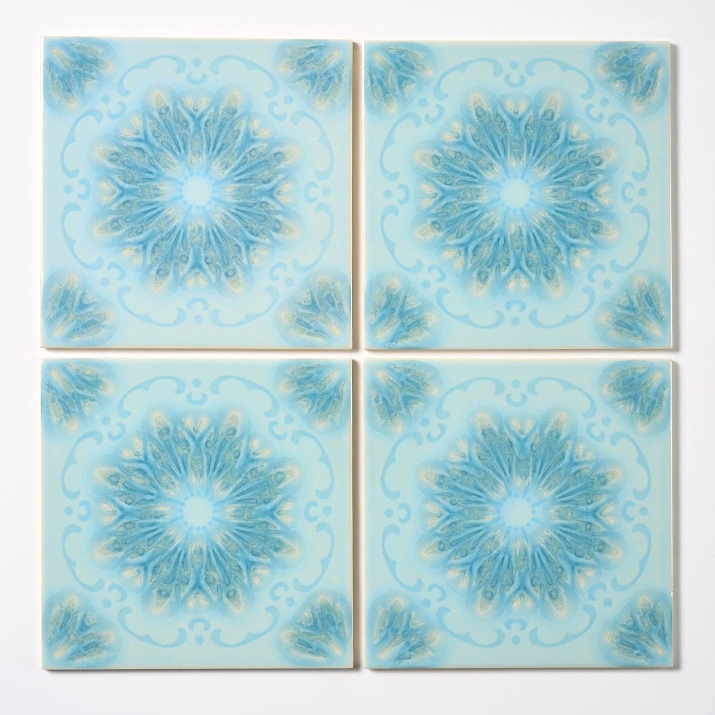 Rare Vintage Villeroy & Boch 1970s Blue Wall Tile, 13 Sq Ft Available