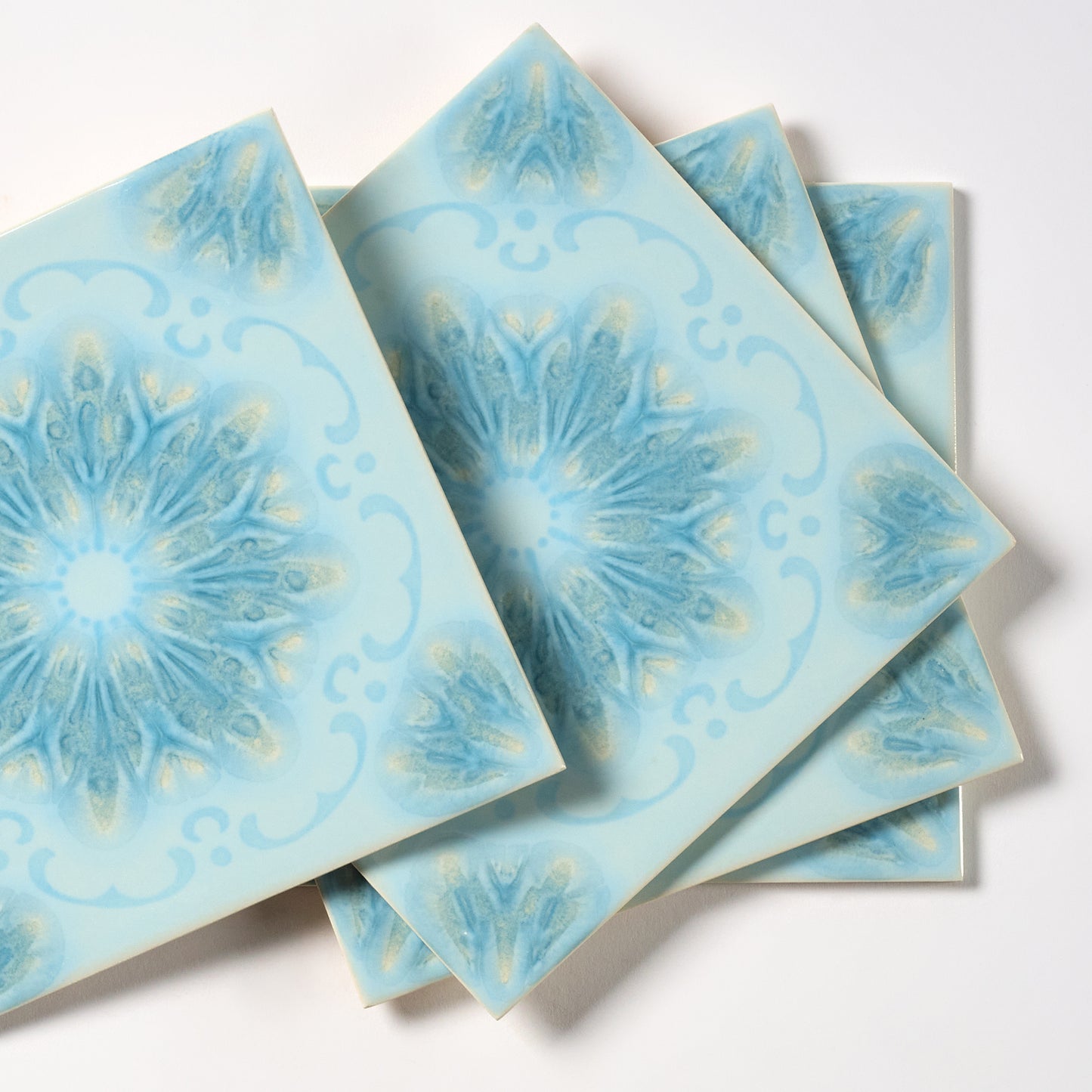 Rare Vintage Villeroy & Boch 1970s Blue Wall Tile, 13 Sq Ft Available