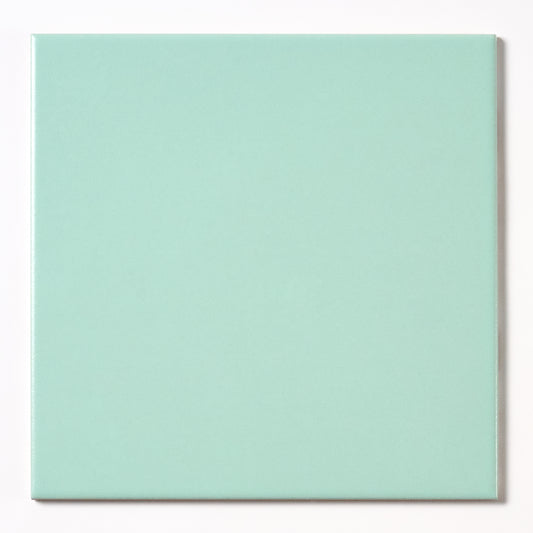 1980s Italian Mint Green Matte Floor Tile, 1,645 Sq Ft Available - 16.79 Sq Ft Per Box