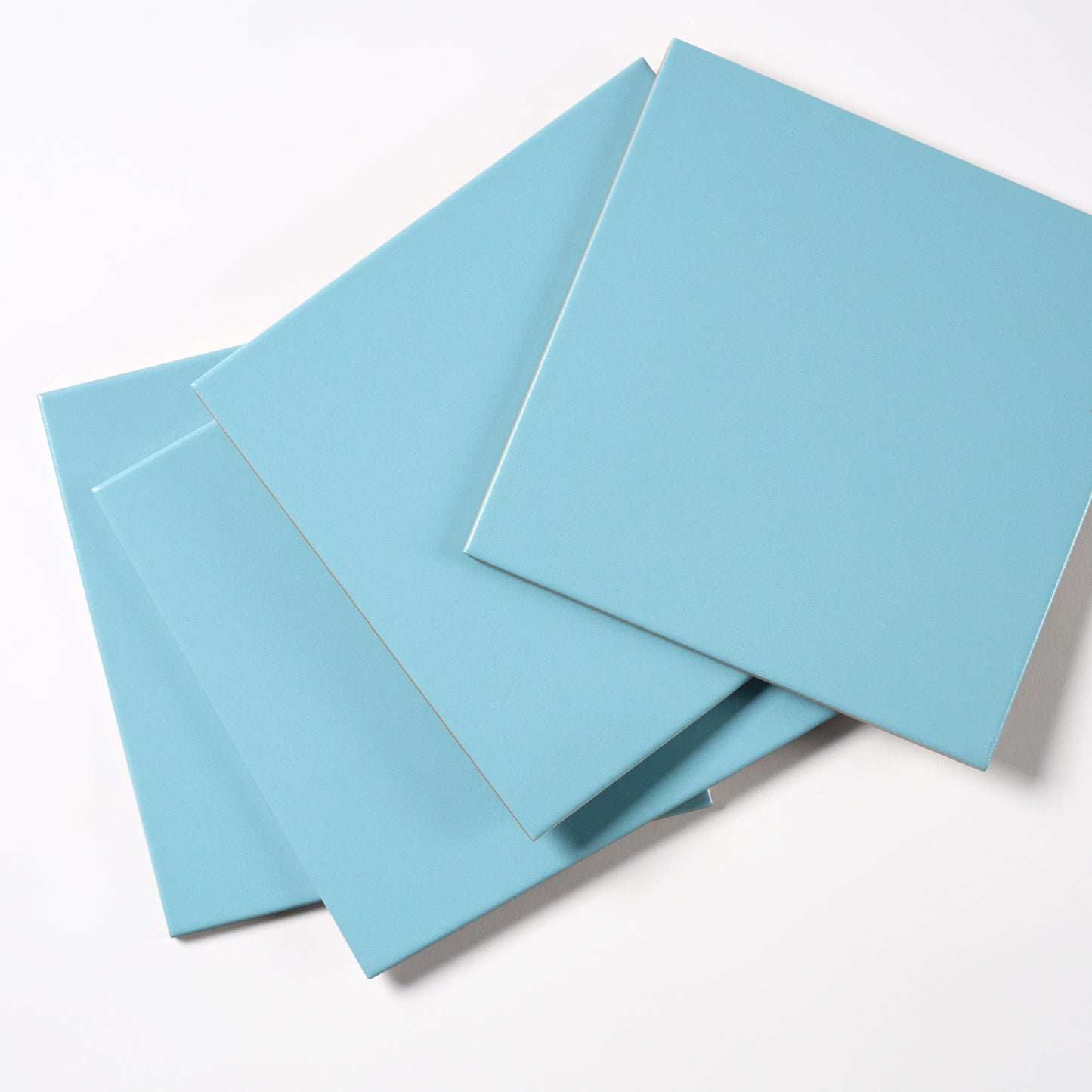1980s Italian Sky Blue Matte Floor Tile, 1,091 Sq Ft Available - 16.79 Sq Ft Per Box