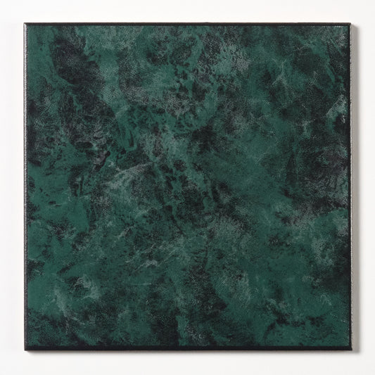 1980s Italian Marbled Green Matte Floor Tile, 1,091 Sq Ft Available - 16.79 Sq Ft Per Box