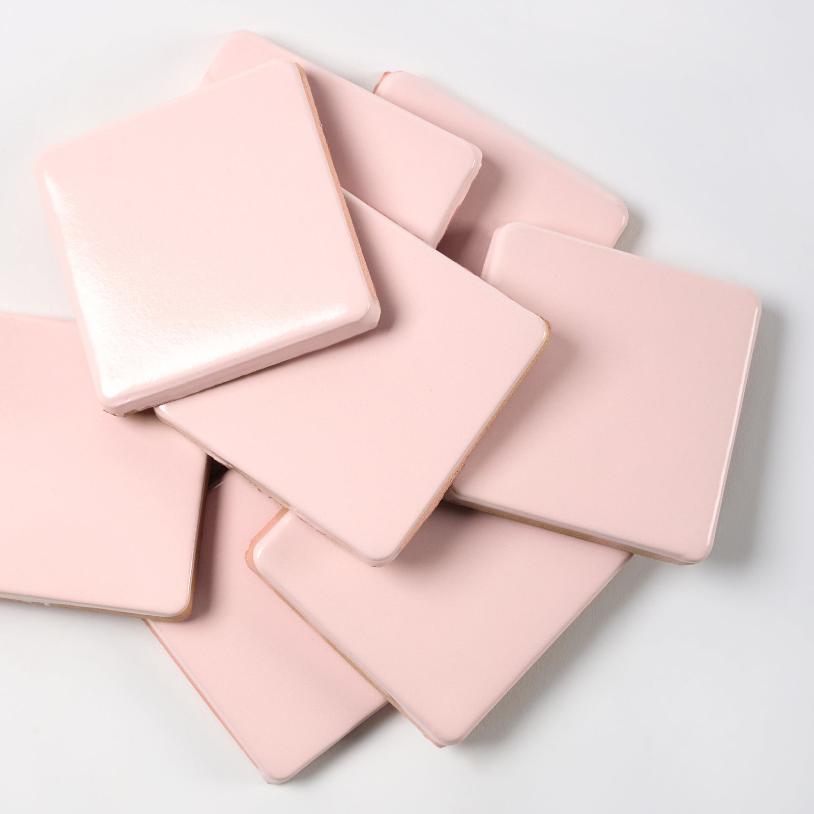 1980s Vintage Italian Pink Majolica Wall Tile, 300 Sq Ft Available - 1 ...